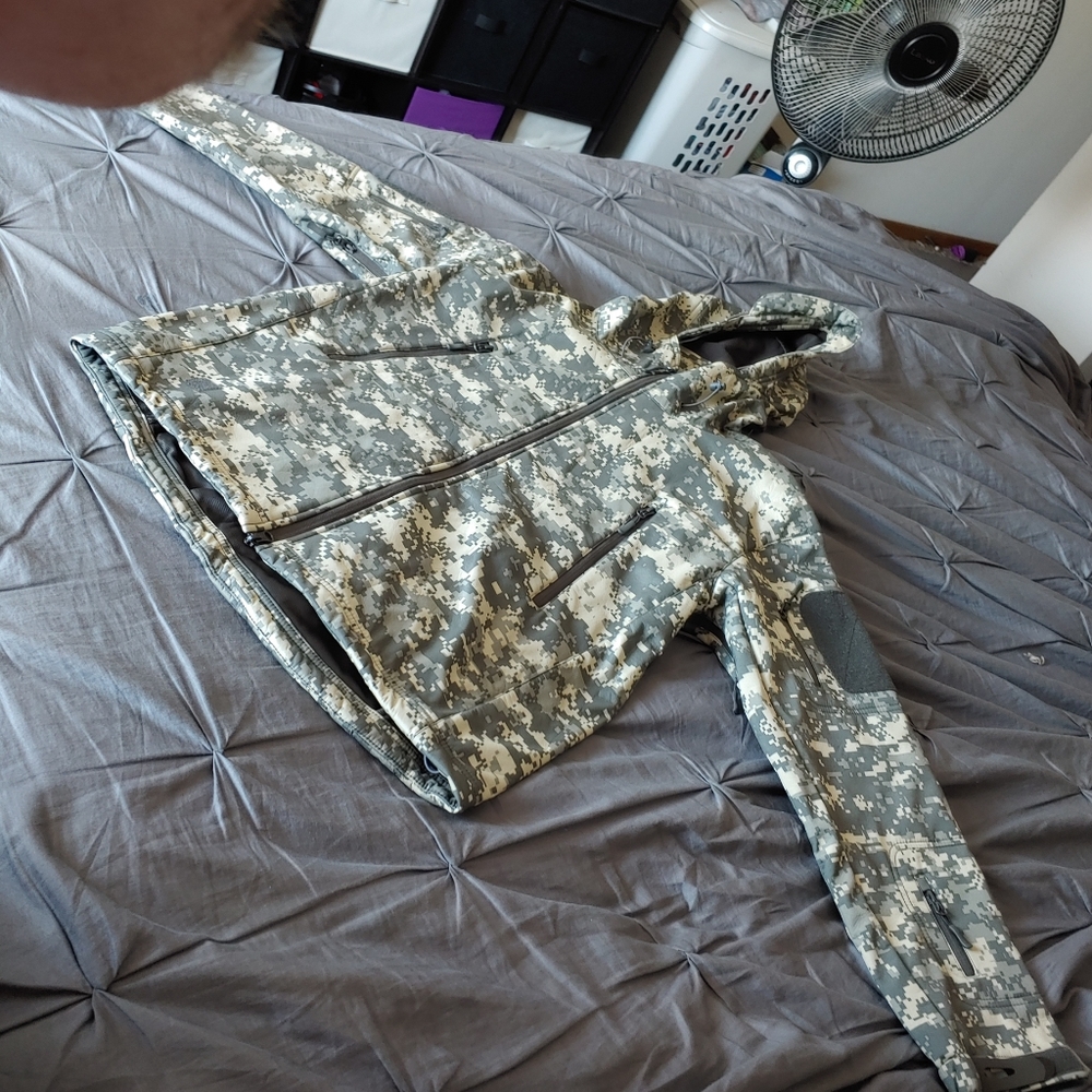 Jacket - Digital Camo Pattern-Never Worn